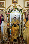 Митрополит Даниил совершил Литургию в храме прп. Сергия Радонежского поселка КГСХА