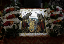 В храме села Садовое совершена первая архиерейская Литургия