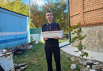 В Кургане 8-классники навели порядок на прихрамовой территории