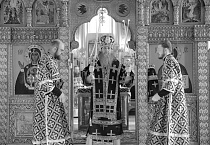 Первая в Великом посту Литургия Преждеосвященных Даров совершена в Александро-Невском соборе Кургана