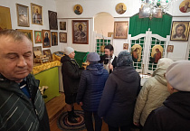 В храме села Половинное побывали члены Курганского Союза «Чернобыль»