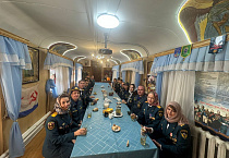 Сотрудники управления специальной пожарной охраны помолились в Пантелеимоновском храме Кургана