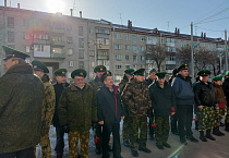 Курганский священник почтил память пограничников, погибших на острове Даманский