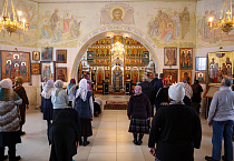 Первая архиерейская Литургия Преждеосвященных Даров состоялась в селе Чернавское