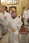 В Александро-Невском соборе совершена Литургия с участием трёх архиереев