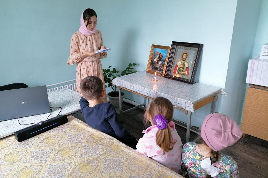 В храме Кургана прошло мероприятие для детей