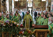 В день Святого Духа в Зауралье торжественно встретили мощи святителя Тихона