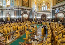 Митрополит Даниил сослужил в Храме Христа Спасителя Святейшему Патриарху Кириллу в день его интронизации