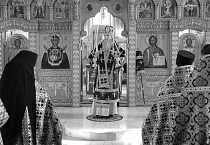 Первая в Великом посту Литургия Преждеосвященных Даров совершена в Александро-Невском соборе Кургана