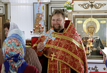 В храме села Садовое совершена первая архиерейская Литургия
