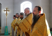 В день памяти святителя Агафангела митрополит Даниил совершил Литургию в Казанской Чимеевской обители