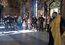 В курганском кафедральном соборе прошел братский молебен участников Русской Общины Кургана