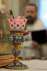 В Александро-Невском соборе совершена Литургия с участием трёх архиереев