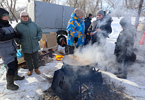 Снегоходы, лазертаг, полевая кухня: в Зауралье прошёл шестой зимний слёт православной молодежи