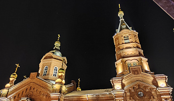Украшение Александро-Невского кафедрального собора города Кургана