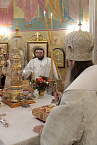 В Рождественский сочельник митрополит Даниил совершил Литургию в кафедральном соборе Кургана
