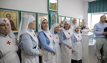 Освящение храма в Курганской областной больнице