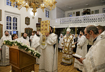 В Святочные дни курганский храм Рождества Христова встретил архиерея