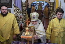 Митрополит Даниил совершил Литургию в храме прп. Сергия Радонежского поселка КГСХА