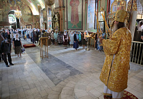 Ранняя архиерейская Литургия состоялась в Александро-Невском соборе Кургана
