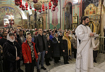 В Рождество Христово митрополит Даниил совершил ночную праздничную службу