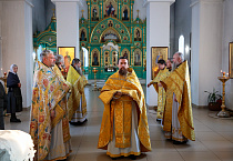 В день памяти святителя Агафангела митрополит Даниил совершил Литургию в Казанской Чимеевской обители