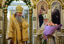 Архиерейская Литургия состоялась в храме села Лесниково