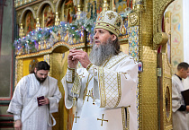 Митрополит Даниил совершил ночную праздничную службу в Рождество Христово