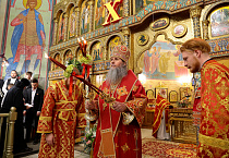 Пасху Христову встретили в главном соборе Зауралья