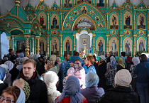 В престольный праздник в Казанском Чимеевском мужском монастыре прошла архиерейская Литургия