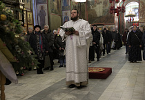 В Рождественский сочельник митрополит Даниил совершил Литургию в кафедральном соборе Кургана