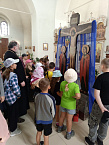 Сельские школьники в праздник Преображения побывали в храме села Рычково