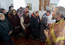 В храме села Мендерское состоялась Литургия в честь престольного праздника