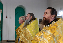 В день памяти святителя Агафангела митрополит Даниил совершил Литургию в Казанской Чимеевской обители