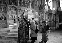 Митрополит Даниил совершил последнюю в этом году Литургию Преждеосвященных Даров