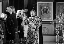 Митрополит Даниил в четверг первой седмицы Великого поста молился за уставным богослужением