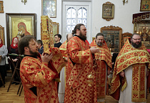 В Курганском храме Рождества Христова состоялась архиерейская пасхальная Литургия