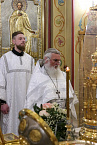 В Рождество Христово 2025 года митрополит Даниил совершил ночную праздничную службу