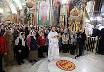 В Рождество Христово 2025 года митрополит Даниил совершил ночную праздничную службу