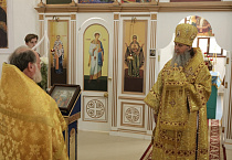 Митрополит Даниил совершил Литургию в храме села Рычково
