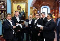В праздник Крещения в курганском соборе выступил православный ансамбль «Дорос»