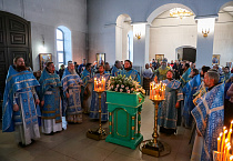 В престольный праздник в Казанском Чимеевском мужском монастыре прошла архиерейская Литургия