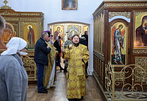 Митрополит Даниил совершил Литургию в храме Петра и Павла в Черёмухово