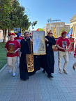 Курганские священники приняли участие во встрече с участниками патриотического автомарша «Дорогами сибирской славы: Красноярск-Брест-2021» 