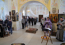 Первая архиерейская Литургия Преждеосвященных Даров состоялась в селе Чернавское