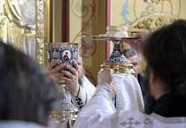 Митрополит Даниил после Литургии поздравил педагогов и учеников Александро-Невской школы