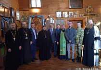 В курганском храме Георгия Победоносца  прошла рабочая встреча священников и представителей силовых структур