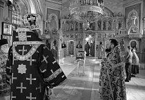 Первая в Великом посту Литургия Преждеосвященных Даров совершена в Александро-Невском соборе Кургана