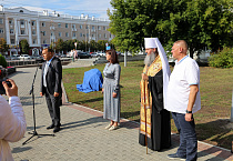Митрополит Даниил освятил закладной камень на месте возведения памятника святителю Николаю Чудотворцу