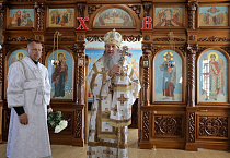 Митрополит Даниил совершил Литургию в престольный праздник храма поселка Лебяжье